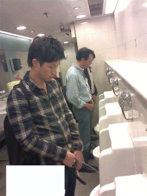 spy at urinal